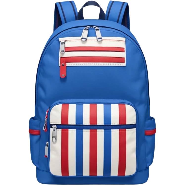 blue backpack with tommyjeans logo like american flag emoji