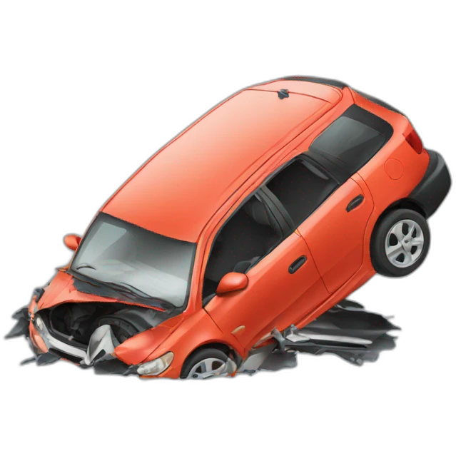 car crash emoji