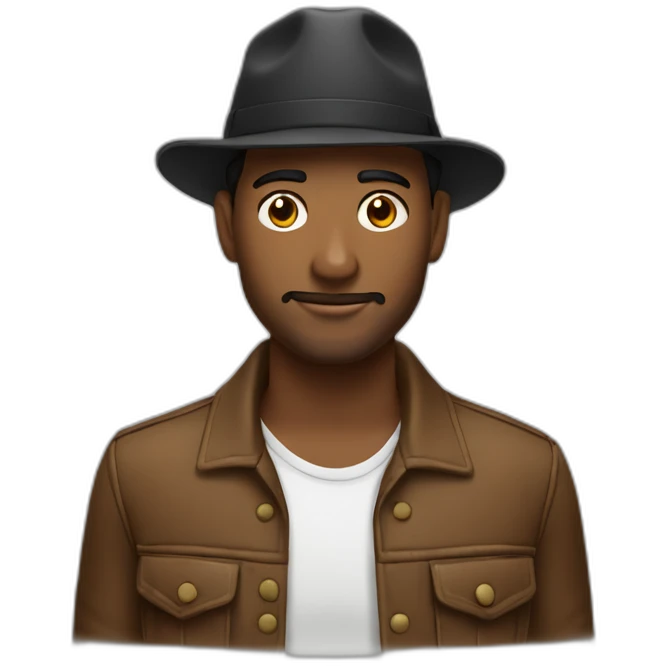 Hombre con gorra negra y pasamontañas emoji