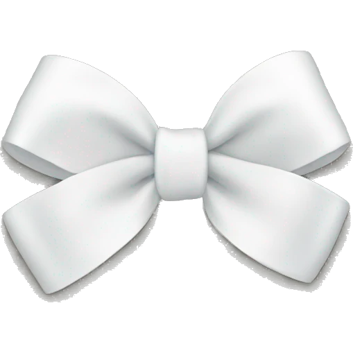 White bow emoji