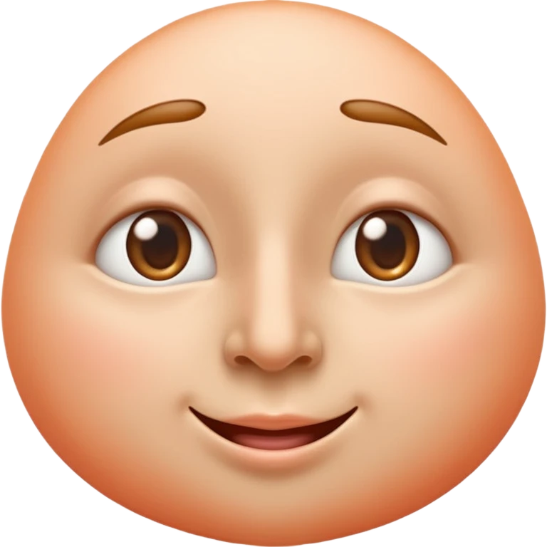 smooth glossy emoji of a human nose with soft peach skin tone, strong highlight on the tip and bridge, gentle gradient from top to bottom, realistic but clean emoji style, soft shadows inside the nostrils, minimal details, centered on a light pastel background

 emoji