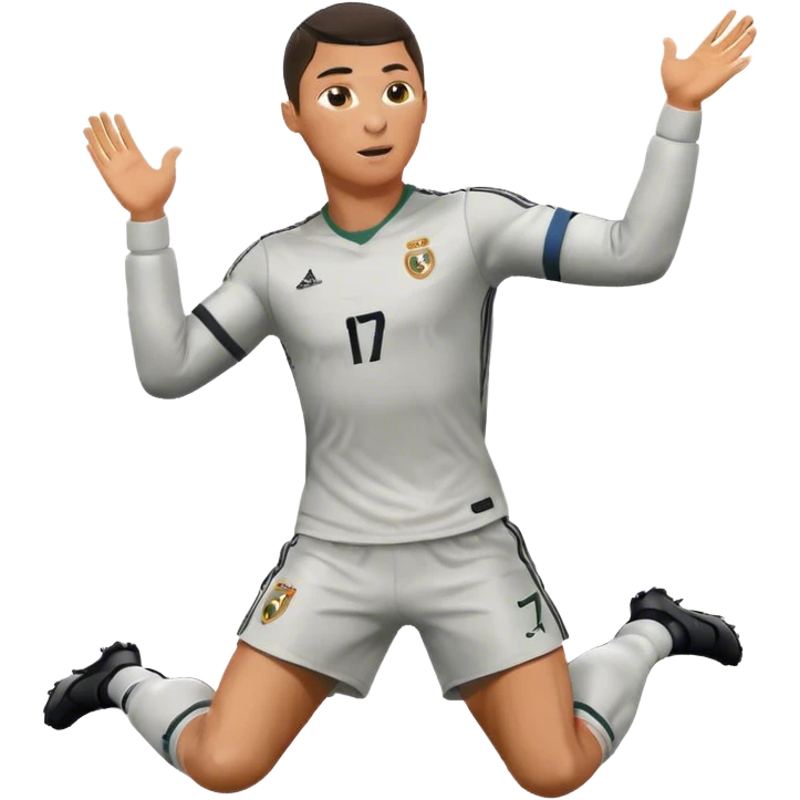 Ronaldo scoring a goal emoji