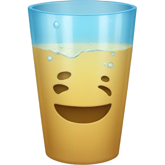 Vaso de agua  emoji