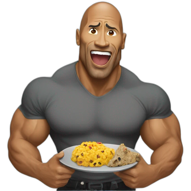 The rock eating à rock  emoji