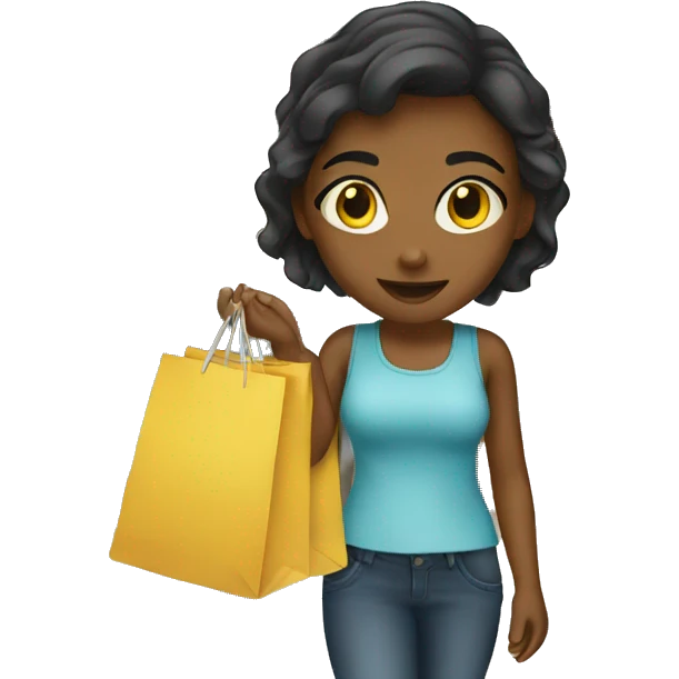 Girl shopping emoji