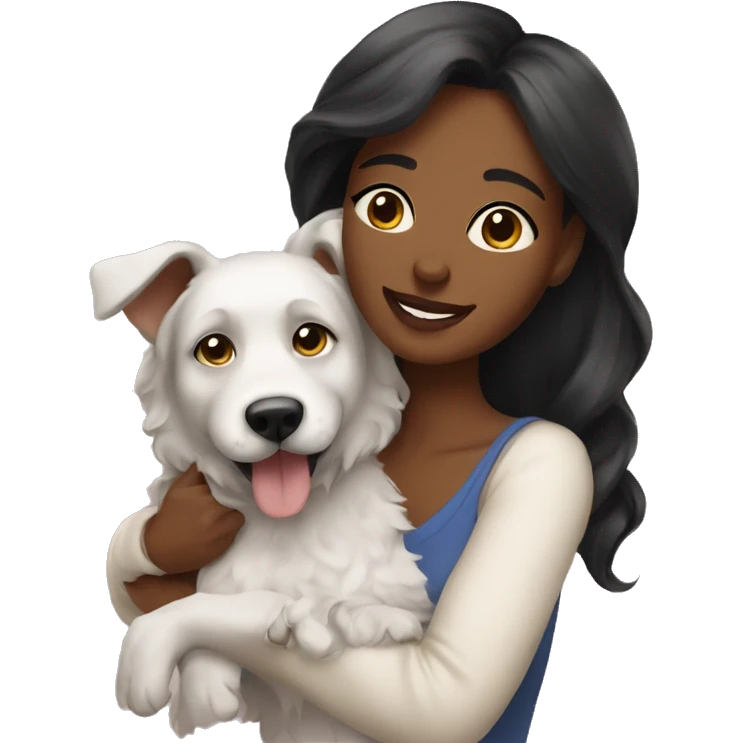 Beautiful dog mom emoji