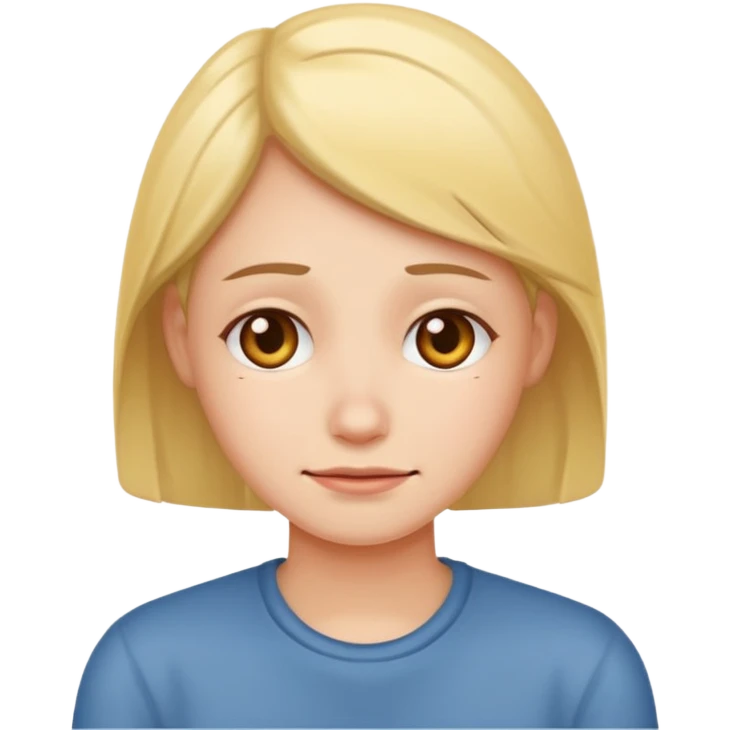 A warm smile with sad expressions emoji