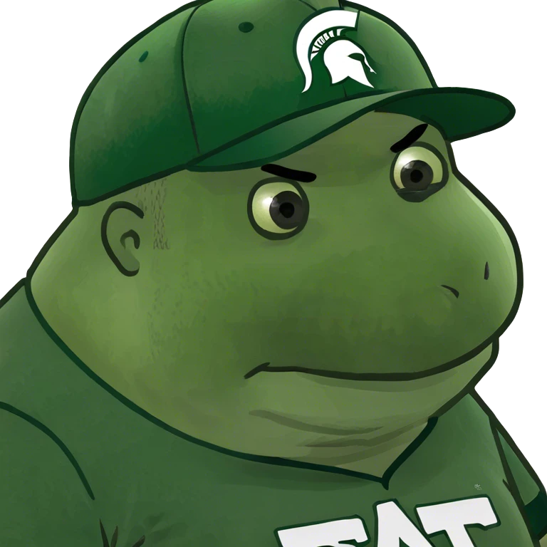 Fat Michigan state fan emoji