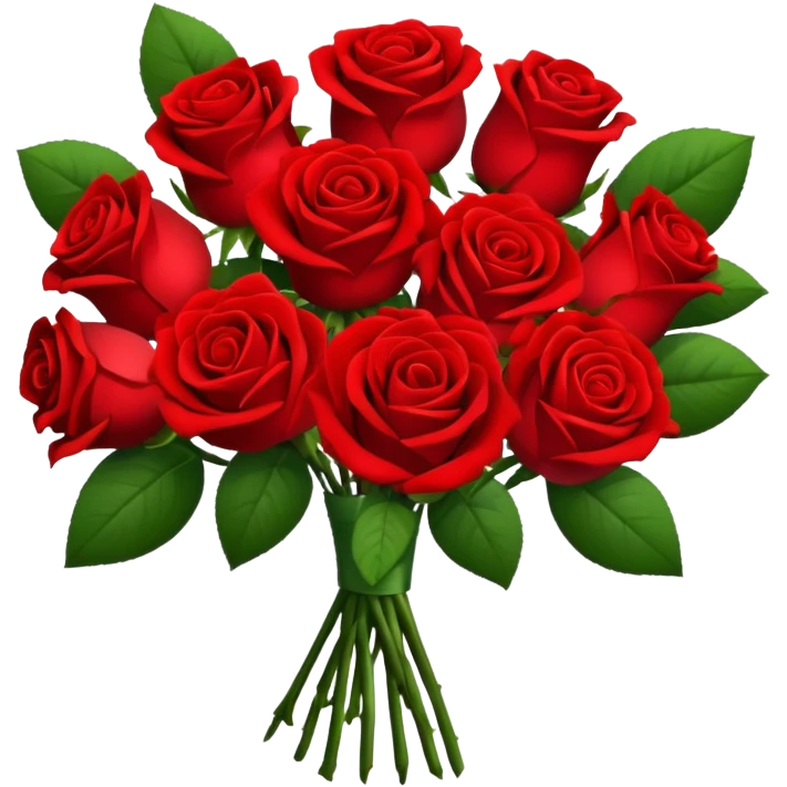 bouquet of roses emoji