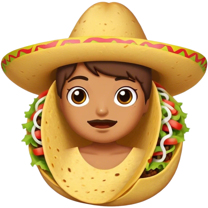Sassy little taco emoji