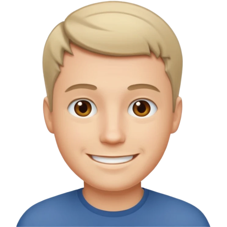 A white man emoji