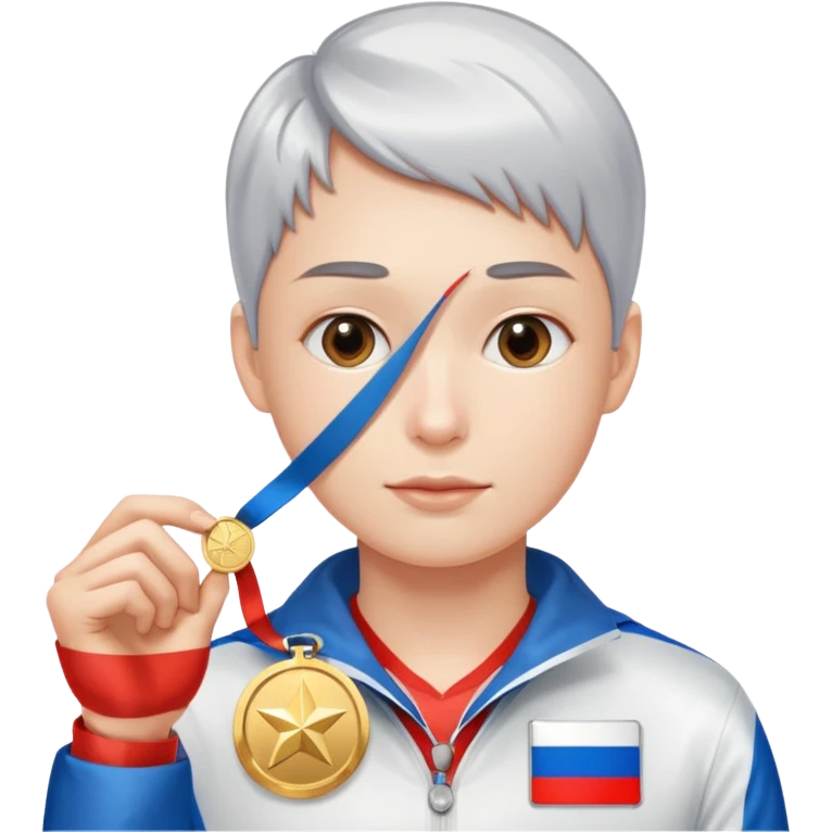 russia sport silver medal emoji