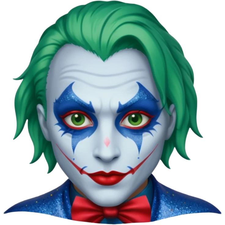 Glitter Blue coringa emoji