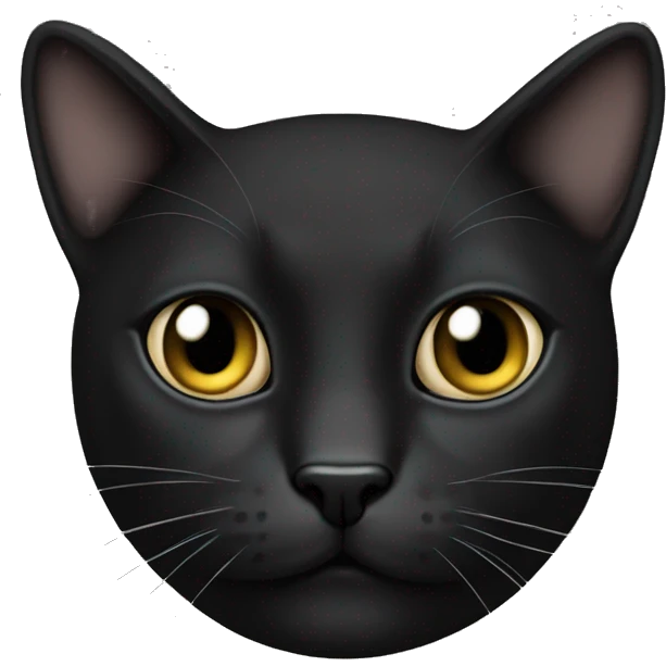 gato negro  emoji
