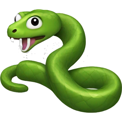 snake play bean emoji