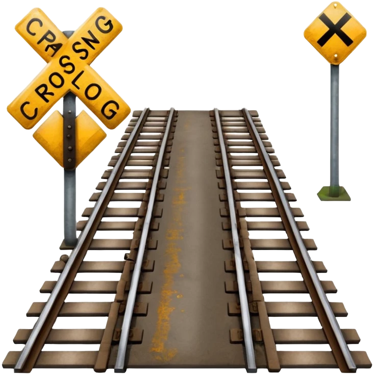 Railroad crossing  emoji