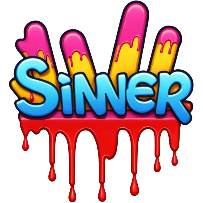 Animated Word Sinner emoji
