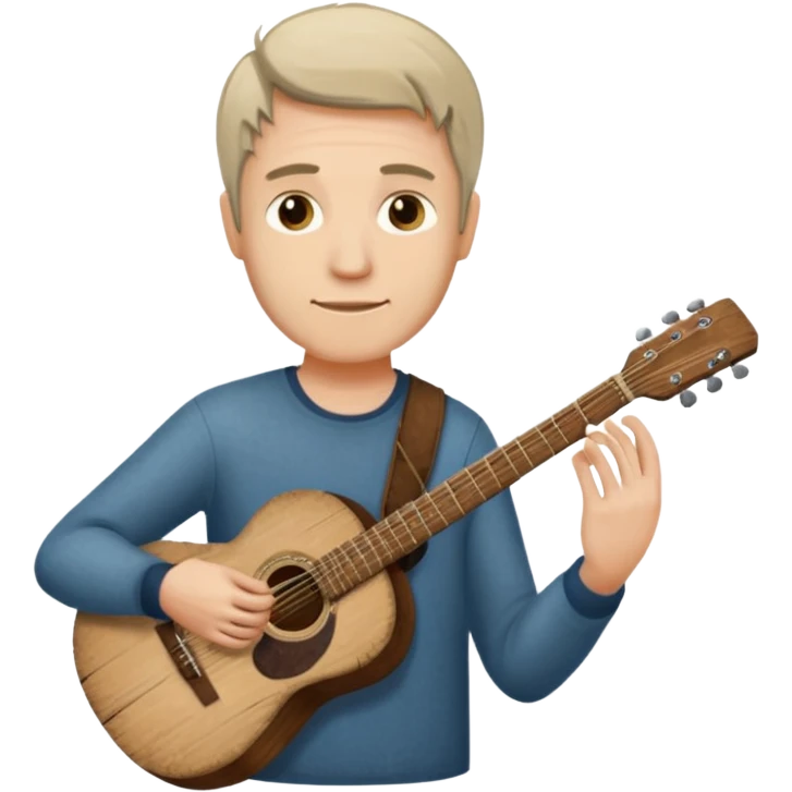 man holding guitar emoji