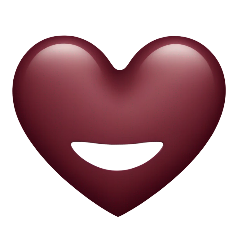 dark red heart emoji