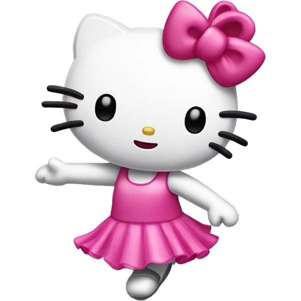 Dancing hello kitty  emoji