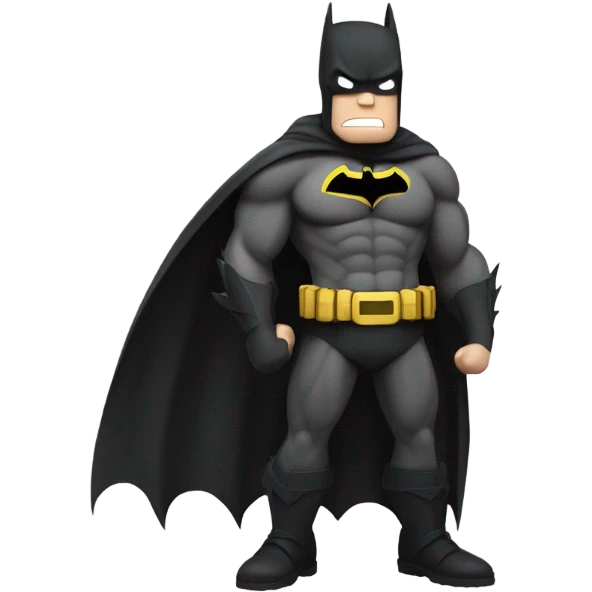 Batman but gritty emoji