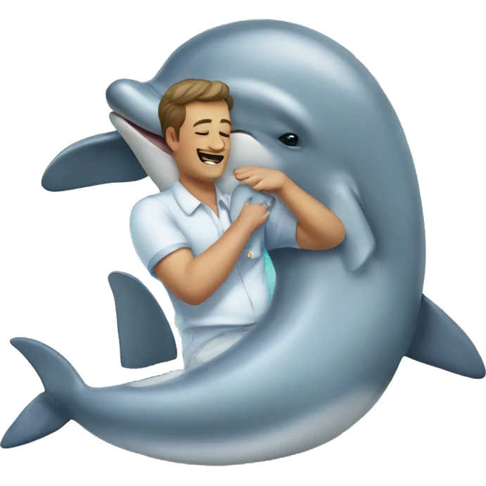 Massaging dolphin emoji