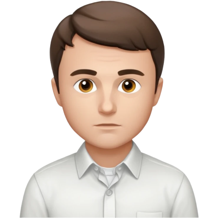 Charlie Kirk emoji with white shirt on emoji