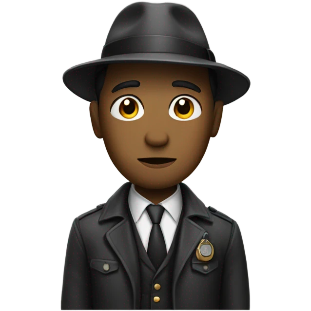 detective in stylish attire emoji
