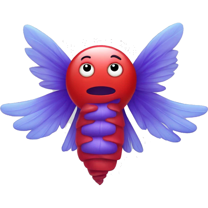 Germ with wings red emoji