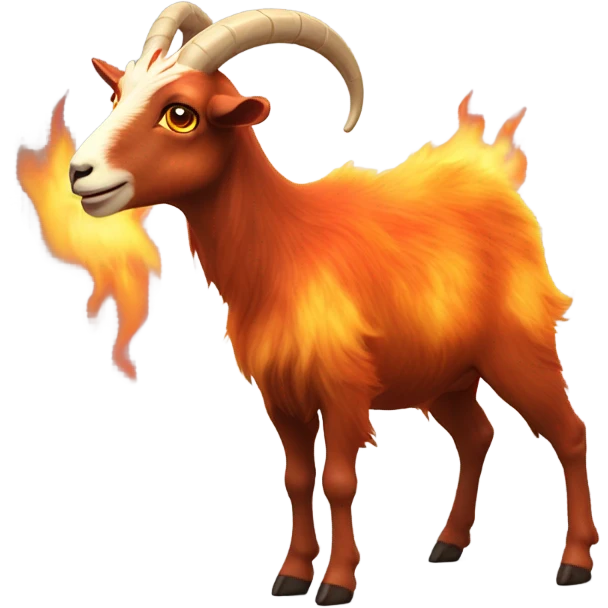 Fire goat  emoji