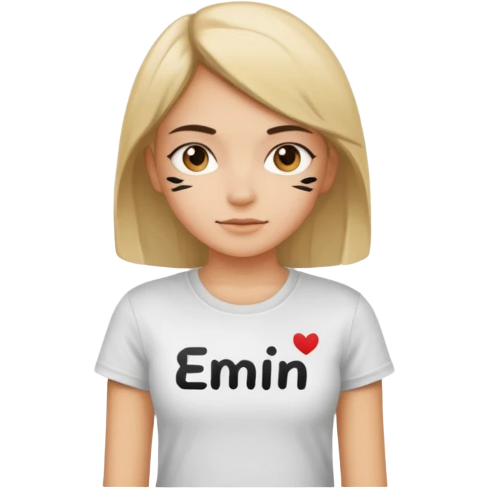 ''Emin'' write t shirt with girl emoji