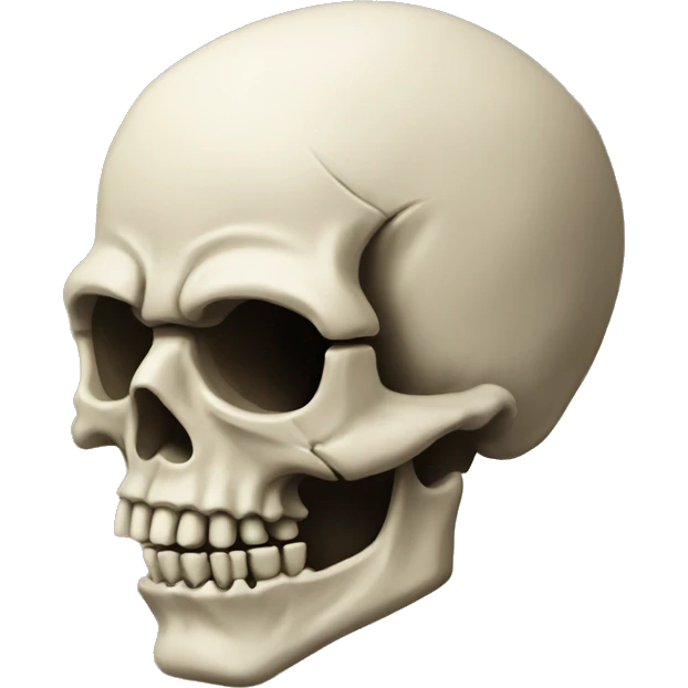 skull with beard and ears emoji