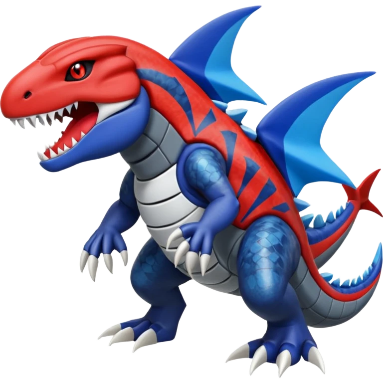 Meloetta-Groudon-Garchomp-Kyogre-Pokémon-Fakémon-fusion-hybrid-creature emoji