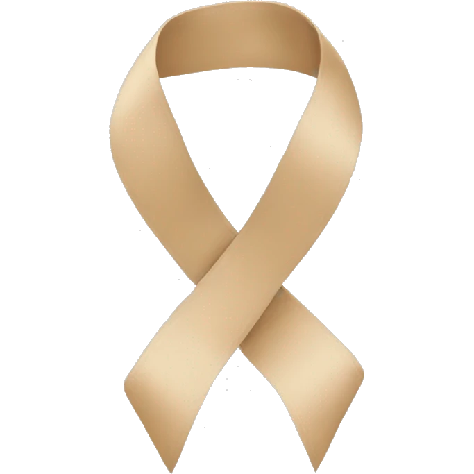 Beige ribbon emoji