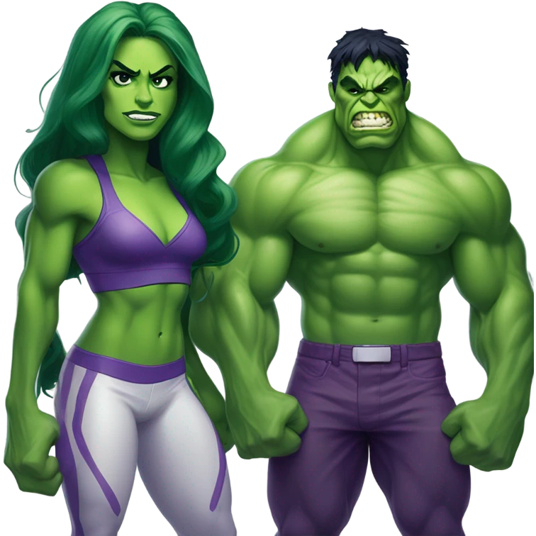 She Hulk and hulk emoji