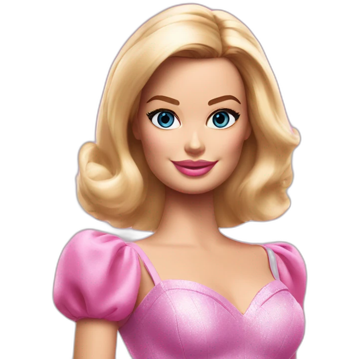 margot robbie as barbie emoji