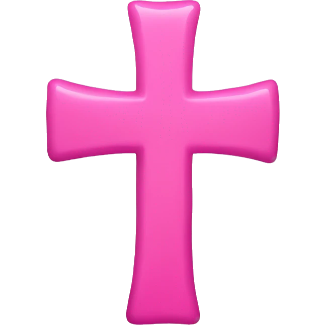 pink cross emoji
