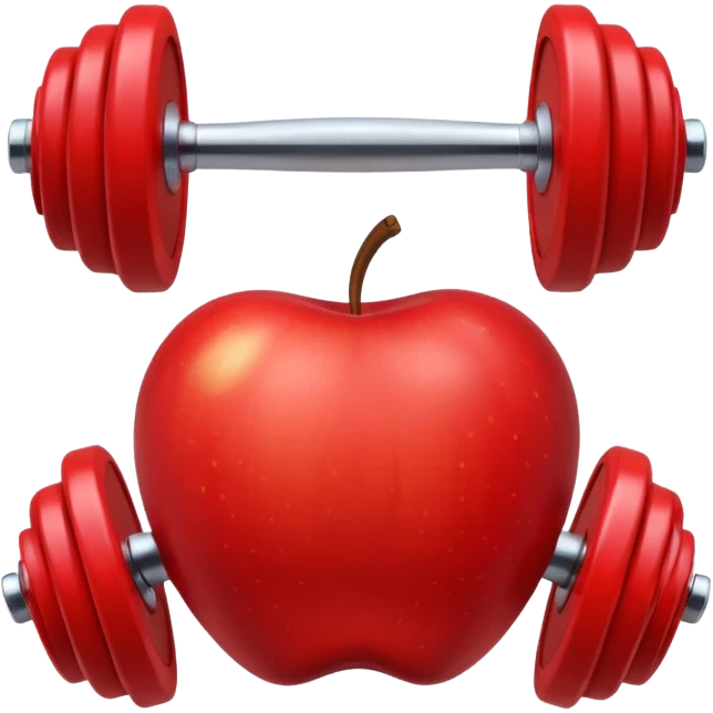 dumebell apple emoji