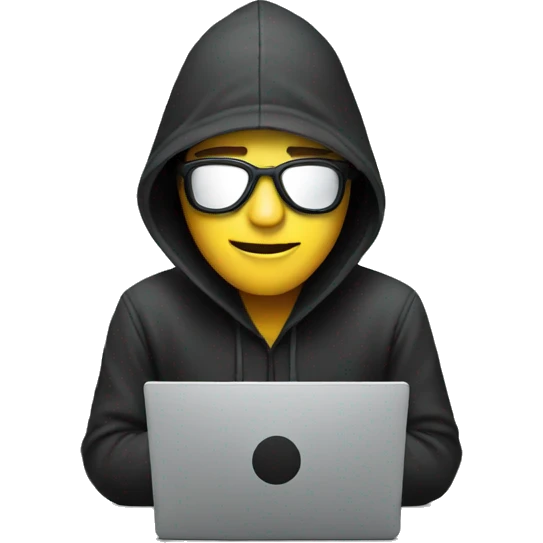Hacker on a laptop emoji