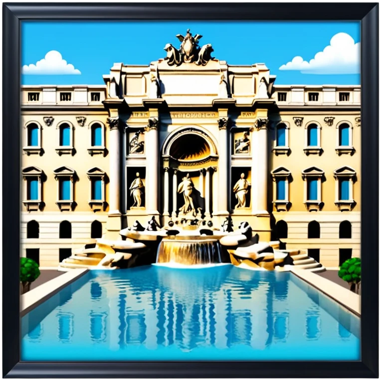 trevi fountain view from up above
no square style no frame emoji