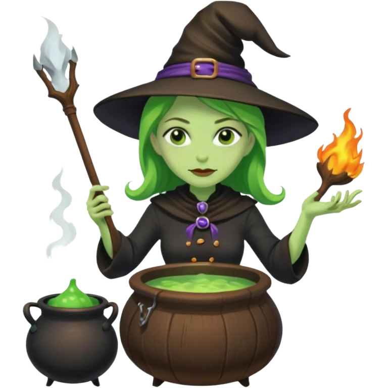 Ghhgreen witch cooking potion emoji
