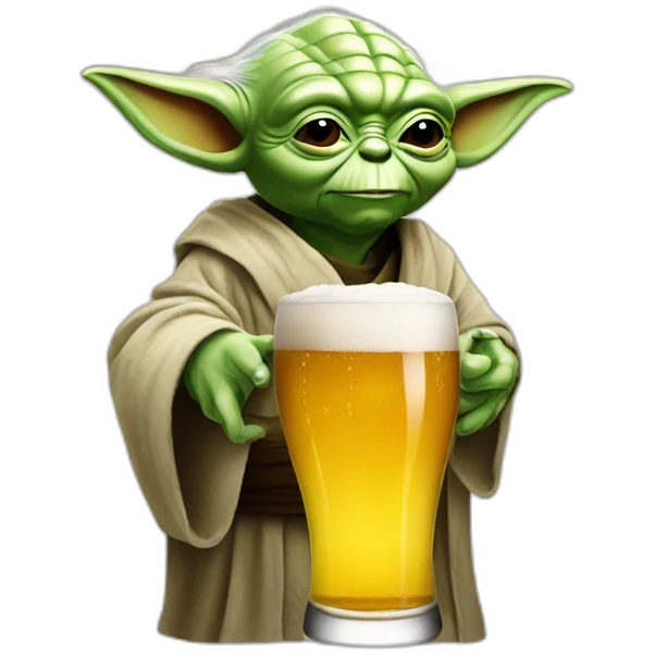 Yoda-starwars-drink-beer emoji