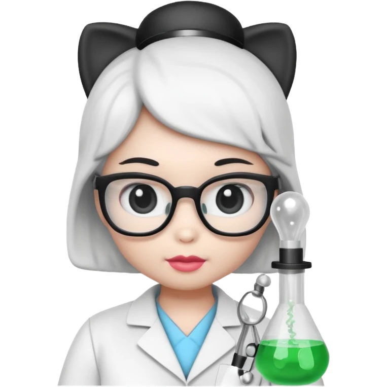 hello kitty science and black and white emoji