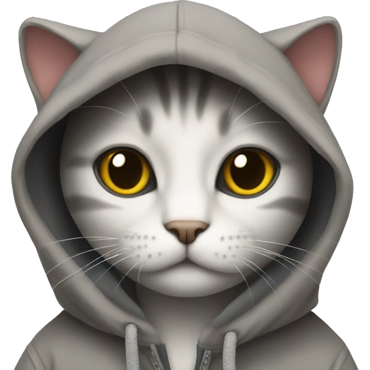 Cat with a hoodie  emoji