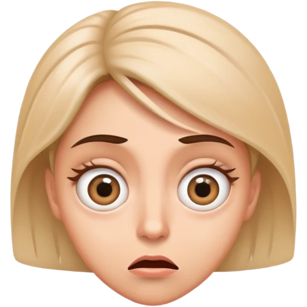 Woman looking perplexed with spiral eyes and dizzy expression emoji