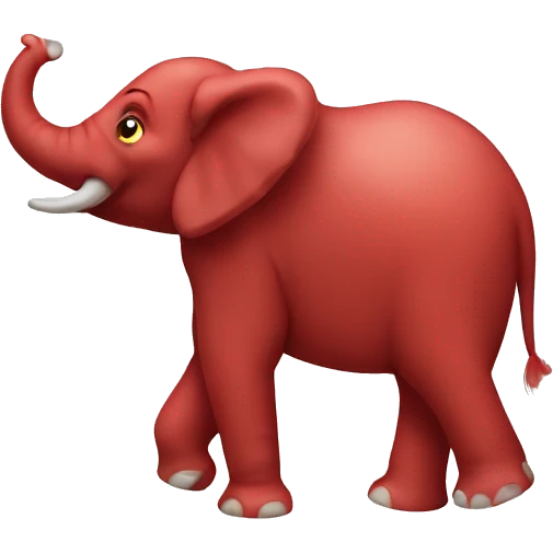 red elephant emoji