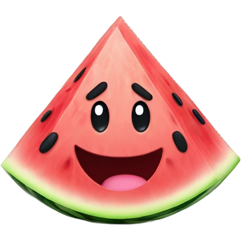cute water melon emoji emoji