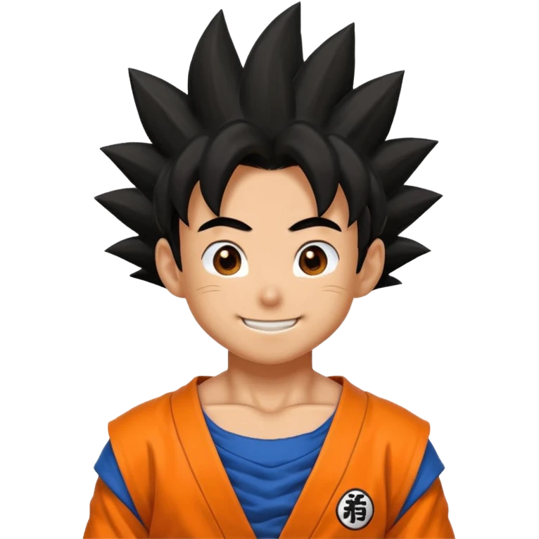 Goku qui rit emoji
