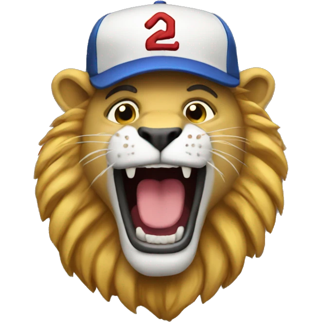 a baseball lion emoji