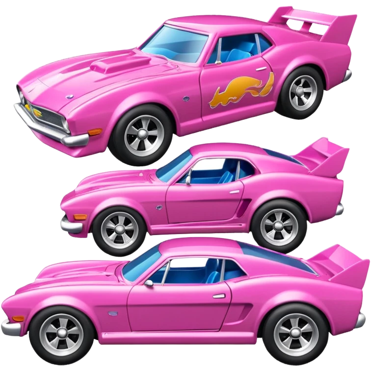 Машинка HotWheels розового цвета в классической упаковке HotWheels. emoji